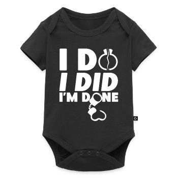 Happy Divorce Party I Do I Did I'm - Baby Premium Kurzarmbody - Schwarz - Vorne