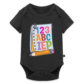 IEP 123 ABC IEP Autism Awareness Enseignant accéléré - Body à manches courtes Premium Bébé - noir - Devant