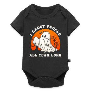 Halloween I Ghost People All Year Long - Baby Premium short-sleeve bodysuit - black - Front