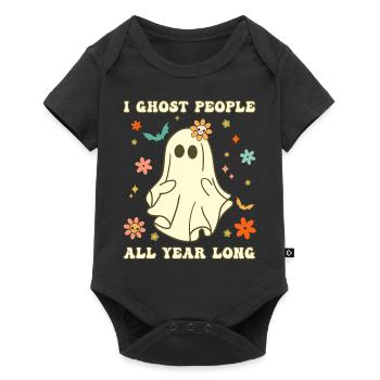 Halloween I Ghost People All Year Long - Baby Premium short-sleeve bodysuit - black - Front