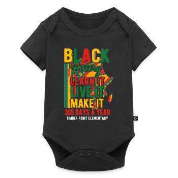 Black History Month Black History - Baby Premium Kurzarmbody - Schwarz - Vorne