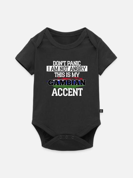 Guinea Bissau - Baby Premium Kurzarmbody - Schwarz