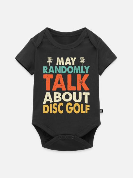Discgolf Disc Golf - Baby Premium Kurzarmbody - Schwarz