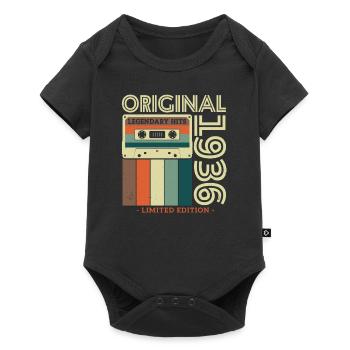 Vintage 1936 Cadeau d’anniversaire - Body à manches courtes Premium Bébé - noir - Devant