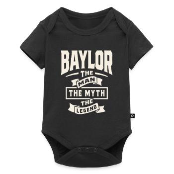 Baylor The Man Myth Legend - Baylor Name - Baby Premium short-sleeve bodysuit - black - Front