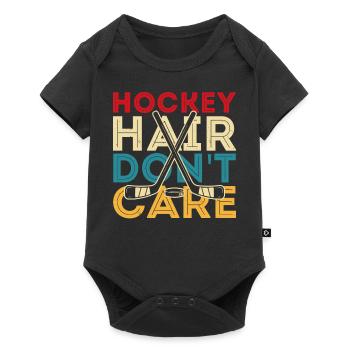 Hockey Eishockey Hockey sur glace - Body à manches courtes Premium Bébé - noir - Devant