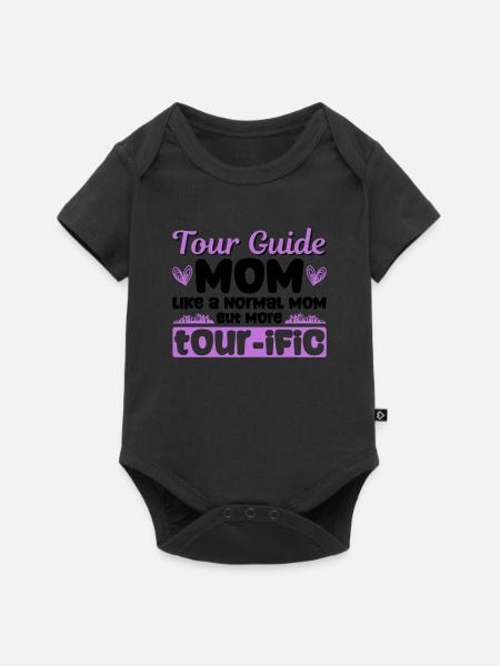 Reiseführer-mutter-design Für Eine - Baby Premium Kurzarmbody - Schwarz
