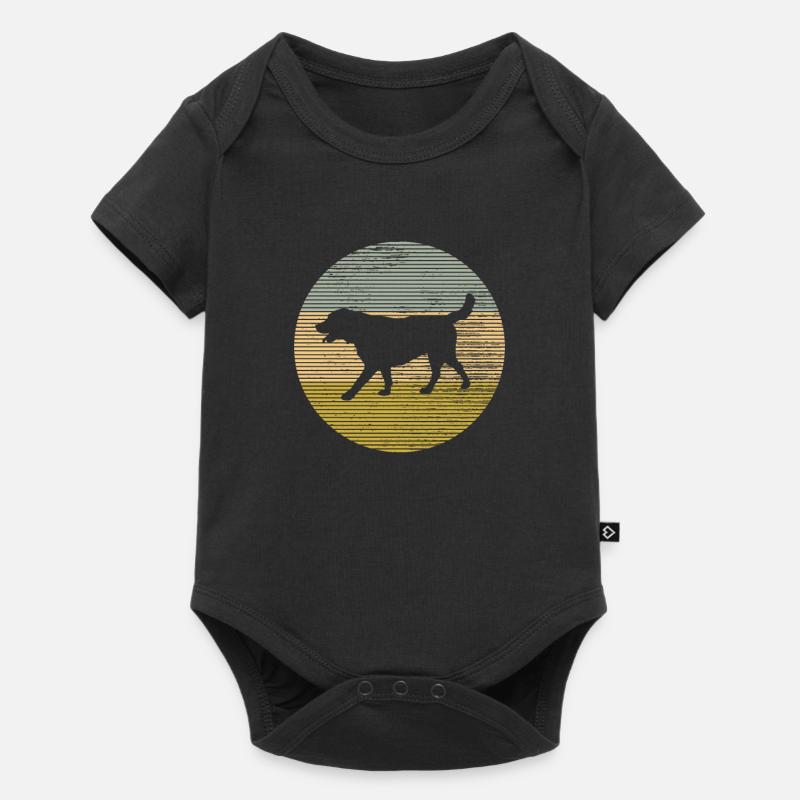 Perro - Body de manga corta para bebés Premium  - negro