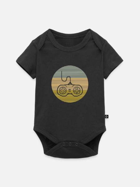 Gaming - Baby Premium Kurzarmbody - Schwarz