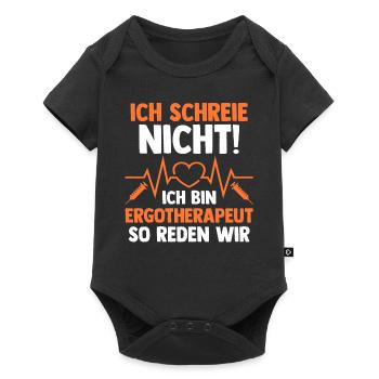 Ergotherapie Ergotherapeut - Baby Premium Kurzarmbody - Schwarz - Vorne