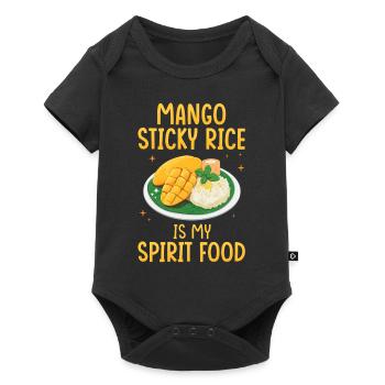 Mango Sticky Rice is my favorite dish - Baby Premium short-sleeve bodysuit - black - Front