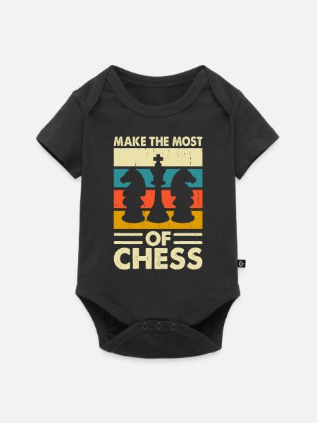 Schach - Baby Premium Kurzarmbody - Schwarz