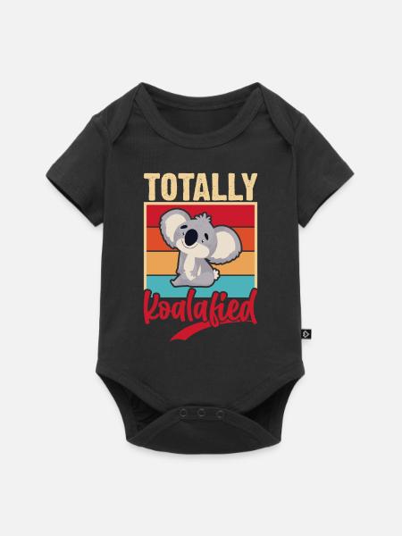 Koala - Baby Premium Kurzarmbody - Schwarz