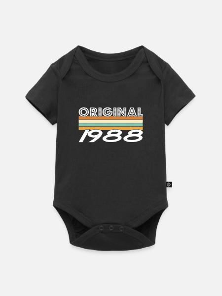 Original 1988 - Baby Premium Kurzarmbody - Schwarz