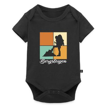 Bergsteigen - Baby Premium Kurzarmbody - Schwarz - Vorne