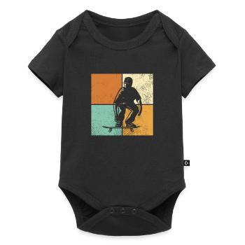 Skate - Baby Premium short-sleeve bodysuit - black - Front