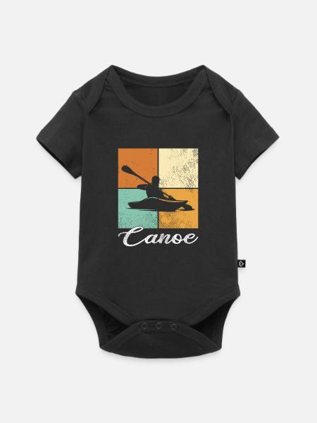 Kanu - Baby Premium Kurzarmbody - Schwarz