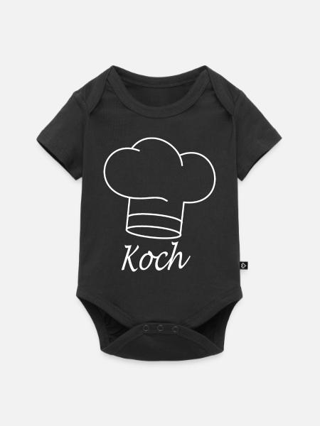 Koch mit Kochmütze - Baby Premium Kurzarmbody - Schwarz