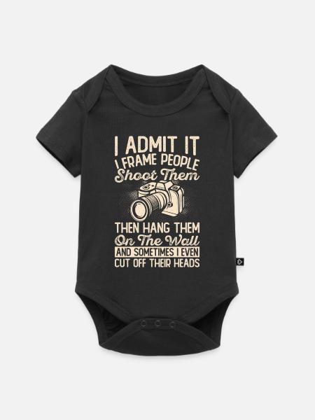 Fotograf - Baby Premium Kurzarmbody - Schwarz