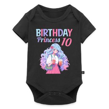 Anime Mandga Boba Bubble Tea 10e anniversaire - Body à manches courtes Premium Bébé - noir - Devant