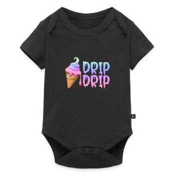 Crème glacée Crème glacée Crème glacée Cadeau d’été - Body à manches courtes Premium Bébé - noir - Devant