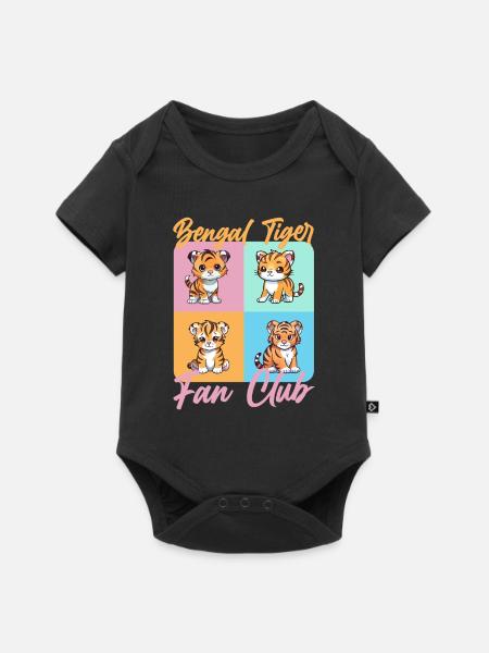 Bengalischer Bengal Tiger - Baby Premium Kurzarmbody - Schwarz