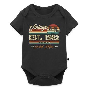 1982 Anniversaire du millésime - Body à manches courtes Premium Bébé - noir - Devant