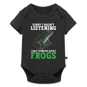 Herpetologist Amphibian Funny I Was Thinking About - Baby Premium short-sleeve bodysuit - black - Front