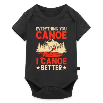 Canoë Canoéiste Canoéiste - Body à manches courtes Premium Bébé - noir - Devant