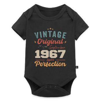 September 1967 Jubilee 1967 September Gift - Baby Premium short-sleeve bodysuit - black - Front