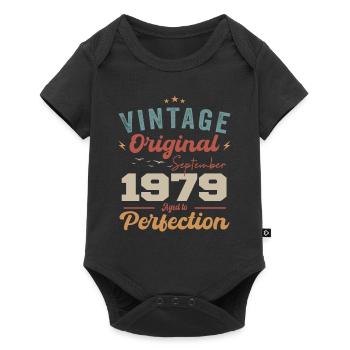 September 1979 Jubilee 1979 September Gift - Baby Premium short-sleeve bodysuit - black - Front