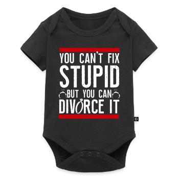 Happy Divorce Party You Can't Fix - Baby Premium Kurzarmbody - Schwarz - Vorne