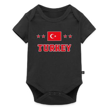 Turkey - Baby Premium short-sleeve bodysuit - black - Front