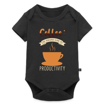 Coffee Caffeine Morning Coffee Scent - Baby Premium short-sleeve bodysuit - black - Front