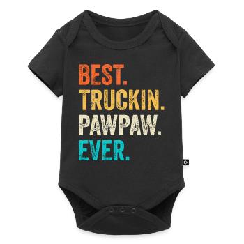 Truck Driver Dad Father Father's Day - Baby Premium short-sleeve bodysuit - black - Front