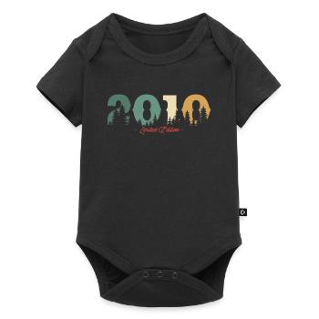 Cadeau d’anniversaire Vintage Nature 2010 - Body à manches courtes Premium Bébé - noir - Devant