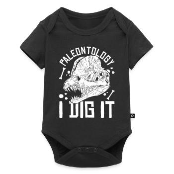Dino Paleontologist Gift Funny Paleontology - Baby Premium short-sleeve bodysuit - black - Front