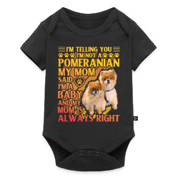Poméranie Poméranie dicton drôle - Body à manches courtes Premium Bébé - noir - Devant