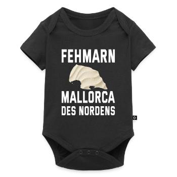 Fehmarn Ostsee Mallorca des Nordens - Baby Premium Kurzarmbody - Schwarz - Vorne