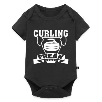 Curling Curling Freak - Baby Premium short-sleeve bodysuit - black - Front