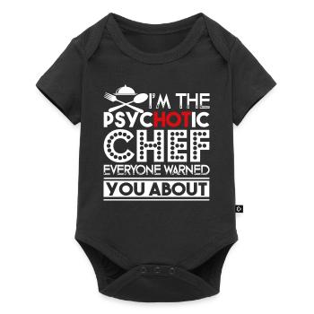 Chef I'm The Psychotic Chef - Baby Premium short-sleeve bodysuit - black - Front