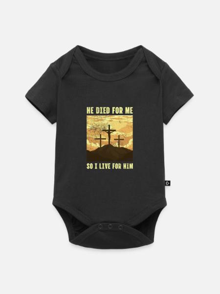 Bibel - Baby Premium Kurzarmbody - Schwarz
