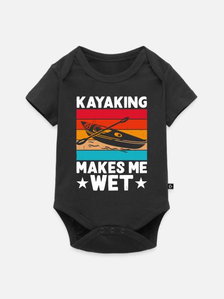 Kajak Kajakfahrer Kajaker - Baby Premium Kurzarmbody - Schwarz