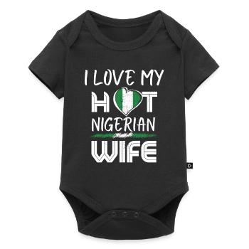 C’est drôle que j’aime mon mari nigérian chaud - Body à manches courtes Premium Bébé - noir - Devant