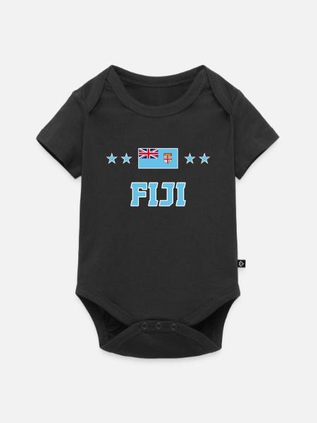 Fidschi - Baby Premium Kurzarmbody - Schwarz