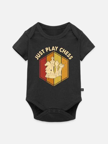Schach - Baby Premium Kurzarmbody - Schwarz