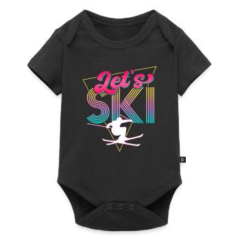 Let’s Ski Retro 80s Ski Party - Body à manches courtes Premium Bébé - noir - Devant