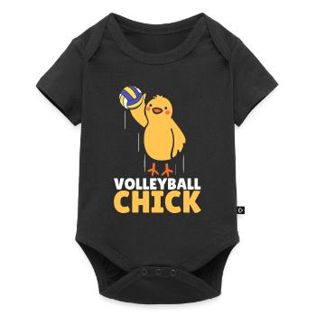 Cute Volleyball Chick Spiker Kids Setter - Baby Premium short-sleeve bodysuit - black - Front