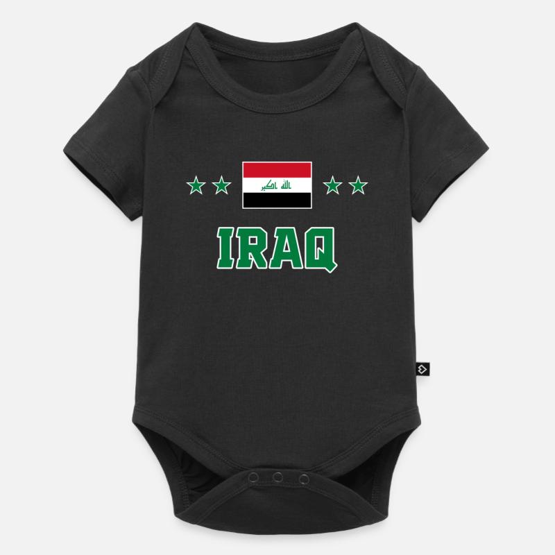 Irak - Baby Premium Kurzarmbody - Schwarz