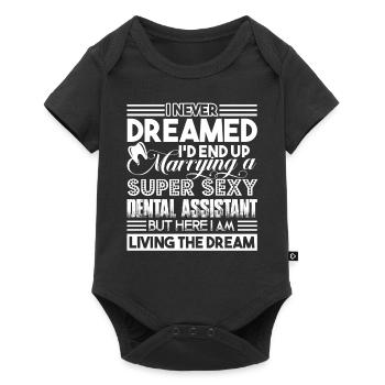 Dental Assistant Marrying A Dental Assistant - Baby Premium short-sleeve bodysuit - black - Front